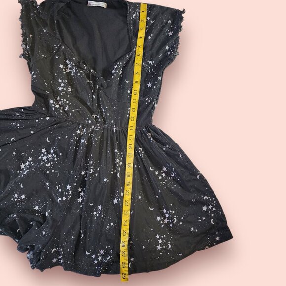 Urban outfitters Celestial Mesh Mini Babydoll romper grunge whimsigoth witchy - Picture 5 of 7
